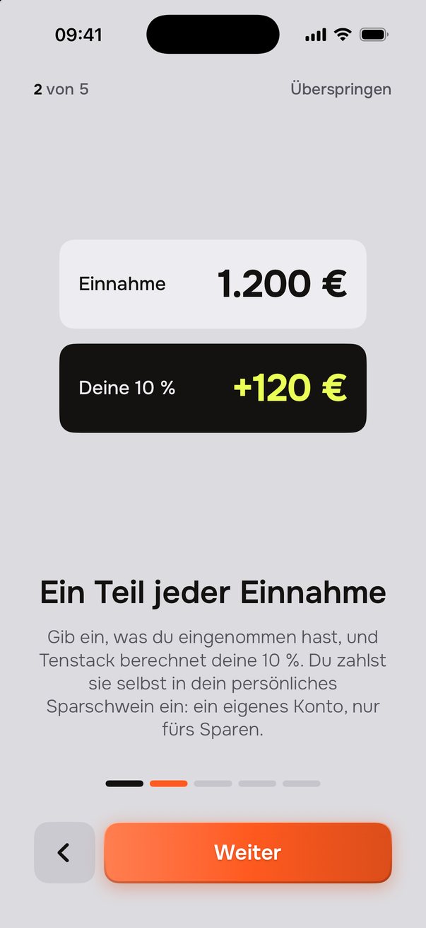 Erster Start: Einnahme 1.200&nbsp;€, deine 10&nbsp;% sind 120&nbsp;€.