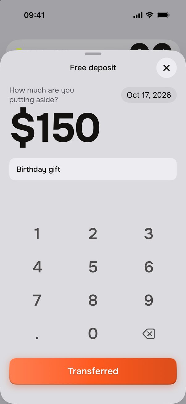 Free deposit of $150 with the note “Birthday gift”.