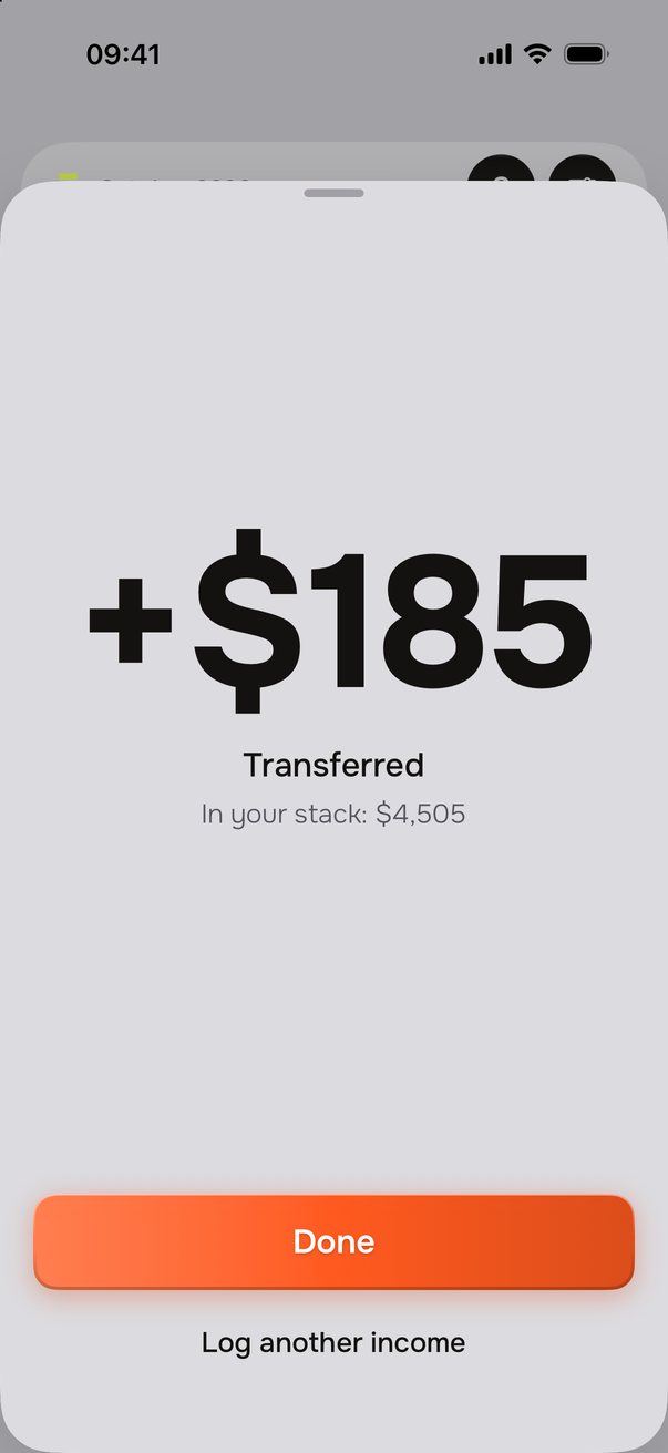 Transferred: +$185, $4,505 in your stack.